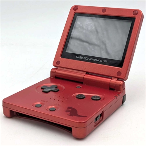 Gameboy Advance SP - Model AGS-001 - Groudon Edition - Konsol - SNR XEH12862287 (B Grade) (Genbrug)